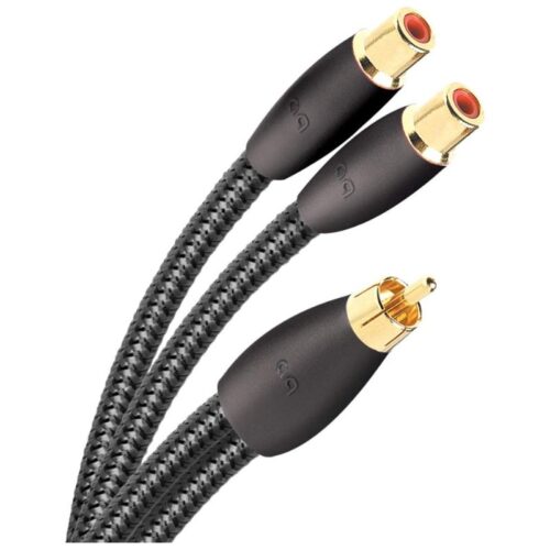 Audioquest Y Splitter Cable, one RCA Male to Two RCA Female