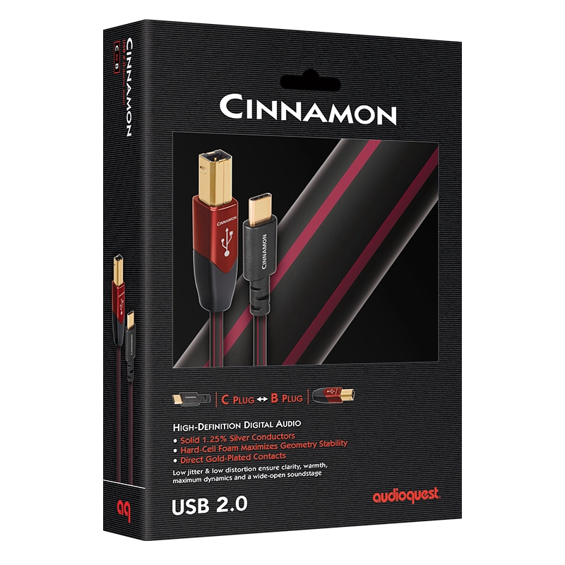 Audioquest CINNAMON USB C>B HD Digital Audio Cable - Image 2