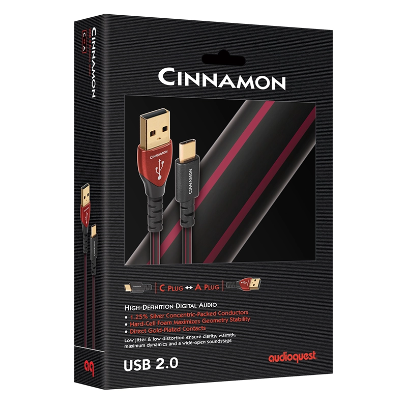 Audioquest CINNAMON USB C>A HD Digital Audio Cable - Image 2
