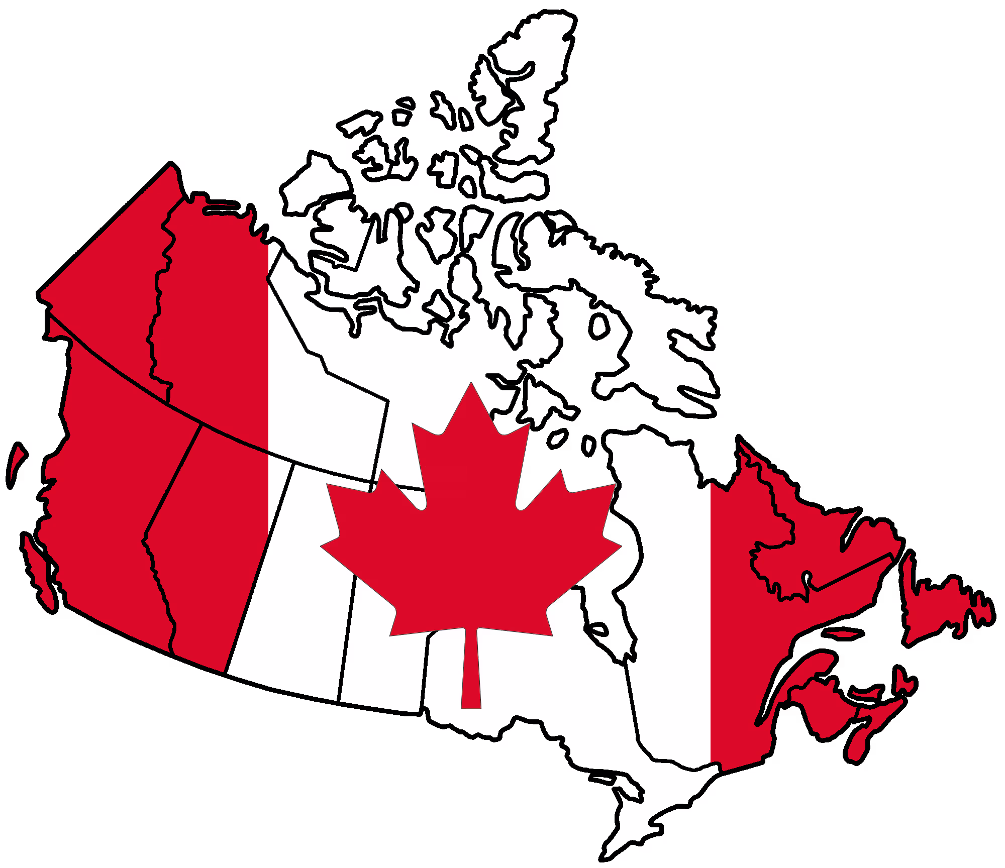Map of Canada - Free shipping across all provinces and territories