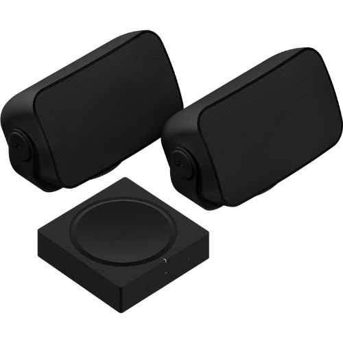 Sonos Outdoor Speaker Set, AMP + 2 Outdoor Wall Mounts Speakers