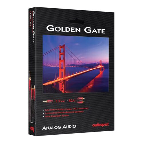 Audioquest Golden Gate 3.5mm to RCA Audio Cable Box