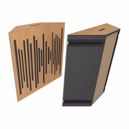 Vicoustic Super Bass Extreme Ultra Absorption Panels in Natural Oak — membrane bass trap for 75-125Hz